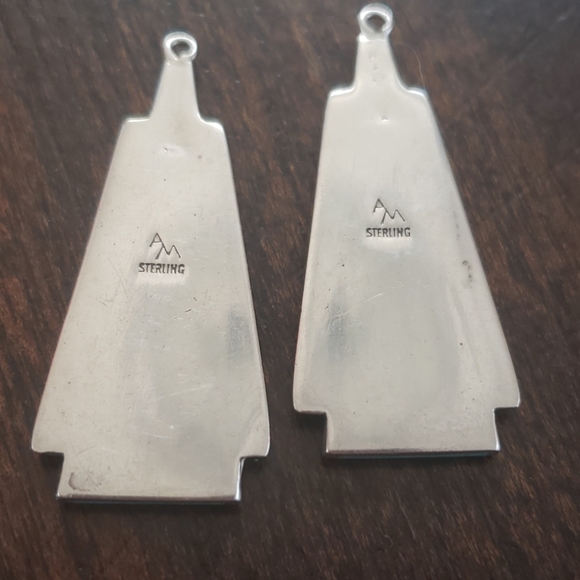 Sterling Silver & Turquoise earrings - Picture 3 of 6